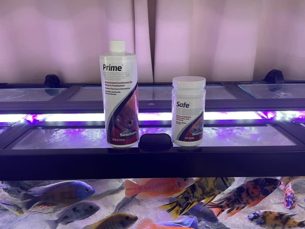 When to add dechlorinator during water change