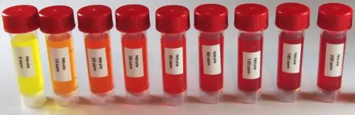 API Freshwater Master Test Kit: The various color results for nitrate tests 