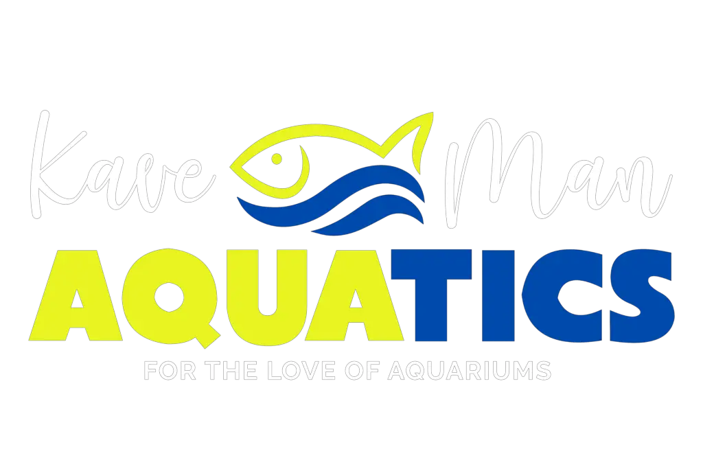 KaveMan Aquatics Logo with White letters